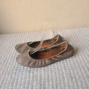 Tieks Ballerina Brown Beige Flats Womans Size 8